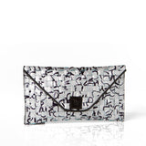 "Journal" Silver Clutch